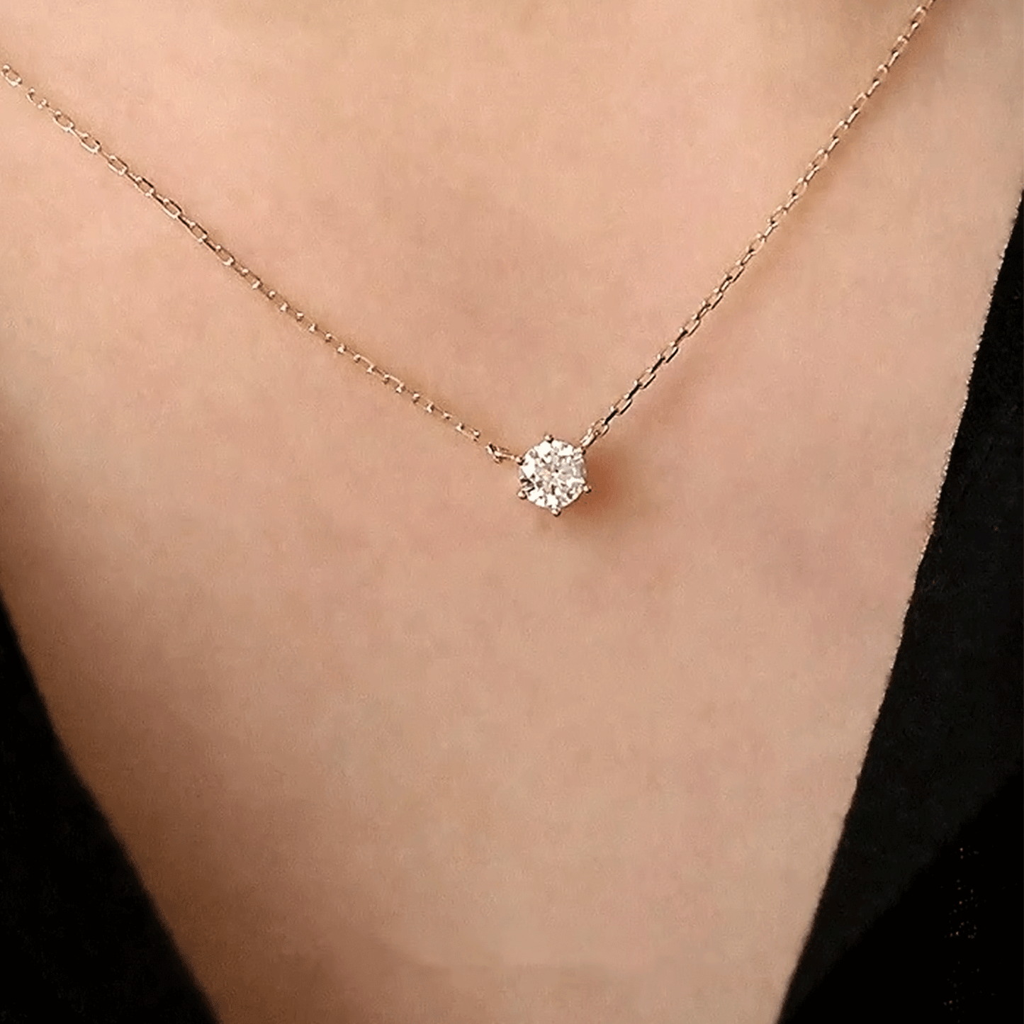 Moissanite Gold & Silver Chain Necklace