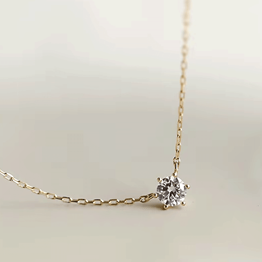 Moissanite Gold & Silver Chain Necklace